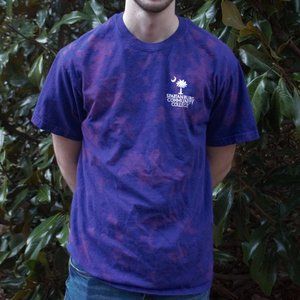 Spartanburg Community College Purple & Pink Tie-Dye T-Shirt